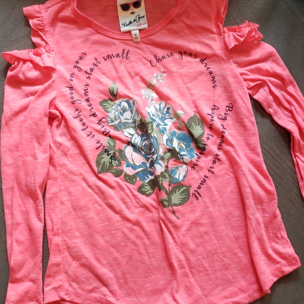 Girls NEW cold shoulder blouse